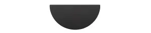Osaka Half Moon Drawer Pull - Matt Black by Iver, a Cabinet Hardware for sale on Style Sourcebook