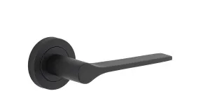 Como Lever - Round Rose - Matt Black by Iver, a Door Hardware for sale on Style Sourcebook