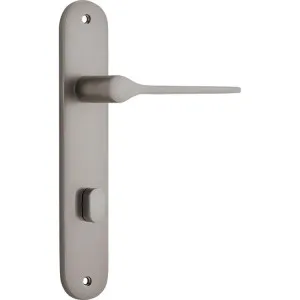 Como Lever - Oval - Satin Nickel - Privacy by Iver, a Door Hardware for sale on Style Sourcebook