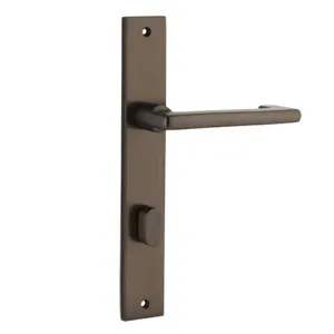 Baltimore Return Lever - Rectangular - Signature Brass - Privacy by Iver, a Door Hardware for sale on Style Sourcebook