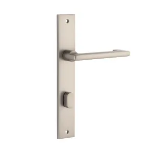Baltimore Return Lever - Rectangular - Satin Nickel - Privacy by Iver, a Door Hardware for sale on Style Sourcebook