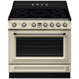 Smeg 90cm Victoria Freestanding Cooker with Induction Hob Cream TR90IMP by Smeg, a Cooktops for sale on Style Sourcebook