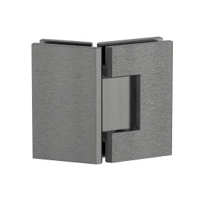 Stealth Glass to Glass 135 Degree Hinge Brushed Gun Metal by Estelle, a Bathroom Fixtures for sale on Style Sourcebook