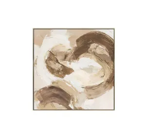 Harmony in Neutrals Wall Art Canvas 80cm x 80cm by Luxe Mirrors, a Artwork & Wall Decor for sale on Style Sourcebook