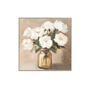 Quiet Bloom Wall Art Canvas 80cm x 80cm by Luxe Mirrors, a Artwork & Wall Decor for sale on Style Sourcebook