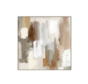 Earthen Silence Wall Art Canvas 80cm x 80cm by Luxe Mirrors, a Artwork & Wall Decor for sale on Style Sourcebook
