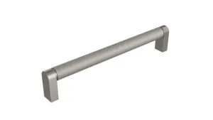 Knurled Bar 202mm Brushed Nickel Handle by Timberline, a Cabinet Hardware for sale on Style Sourcebook