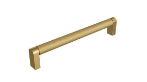 Knurled Bar 202mm Brushed Gold Handle by Timberline, a Cabinet Hardware for sale on Style Sourcebook