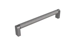 Knurled Bar 202mm Gunmetal Handle by Timberline, a Cabinet Hardware for sale on Style Sourcebook