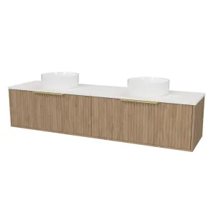 Elwood Vanity 1800mm Double WG Basins SilkSurface AC Top Wall hung by Timberline, a Vanities for sale on Style Sourcebook