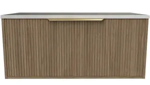 Elwood Vanity 900mm Centre WG Basin SilkSurface AC Top Wall hung by Timberline, a Vanities for sale on Style Sourcebook