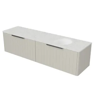 Saba Vanity 1800mm Right WG Basin SilkSurface UC Top Wall hung by Timberline, a Vanities for sale on Style Sourcebook