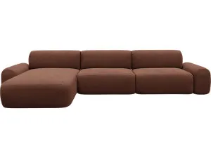 Beckett Muse Rust Chaise Sofa - 3 Seater by James Lane, a Sofas for sale on Style Sourcebook