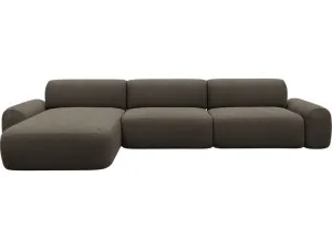 Beckett Muse Mink Chaise Sofa - 3 Seater by James Lane, a Sofas for sale on Style Sourcebook