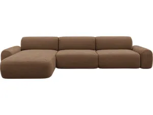 Beckett Tribute Chestnut Chaise Sofa - 3 Seater by James Lane, a Sofas for sale on Style Sourcebook
