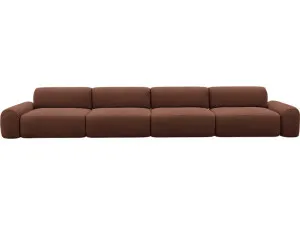Beckett Muse Rust Modular Sofa - 4 Seater by James Lane, a Sofas for sale on Style Sourcebook