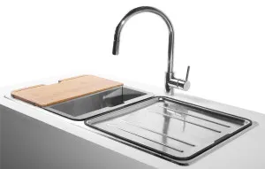 Abey Lago Inset Double Bowl Sink Pack LG200TPK by Abey, a Kitchen Sinks for sale on Style Sourcebook
