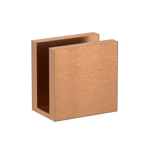 Boston Wall to Glass 90 Degree 10mm Clamp Brushed Rose Gold by Estelle, a Bathroom Fixtures for sale on Style Sourcebook