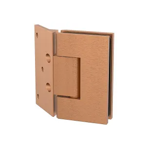 Boston Heavy Duty Wall to Glass Hinges with 135 Degree Type Mounting Plate - Brushed Rose Gold by Estelle, a Bathroom Fixtures for sale on Style Sourcebook