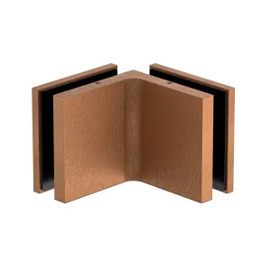 Stealth Glass to Glass Bracket with Cover Plate -Brushed Rose Gold by Estelle, a Bathroom Fixtures for sale on Style Sourcebook