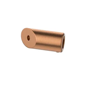 Round 135 degree Wall to Rail Fitting Brushed Rose Gold by Estelle, a Door Hardware for sale on Style Sourcebook