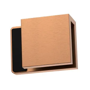 Boston Right Hand Glass to Glass 180 Degree Doorstop Brushed Rose Gold by Estelle, a Bathroom Fixtures for sale on Style Sourcebook