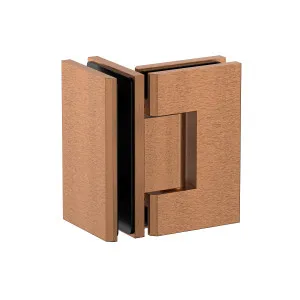 Stealth Glass to Glass 90 Degree Hinge Brushed Rose Gold by Estelle, a Bathroom Fixtures for sale on Style Sourcebook