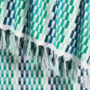 Positana Beach Towel - 100% Cotton, Large, Green - Canningvale by Canningvale_Positana, a Sheets for sale on Style Sourcebook