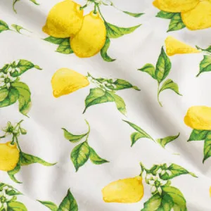 Cucina Napkin 6 Pack - 100% Cotton, White, Lemons - Canningvale by Canningvale_Cucina, a Napkins for sale on Style Sourcebook