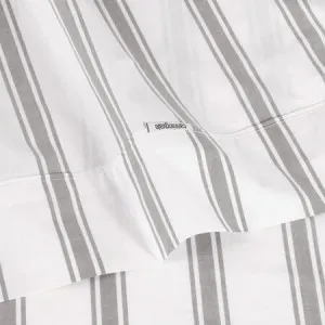 Modella Stripe Sheet Set - 100% Cotton, Super King, White - Canningvale by Canningvale, a Sheets for sale on Style Sourcebook