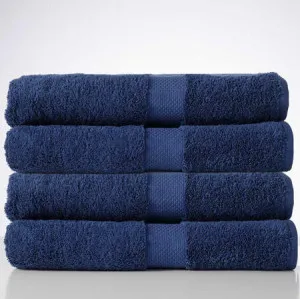 Royal Splendour Bath Sheet - Combed Cotton, Mezzanotte Blue - Canningvale by Canningvale_Royal Splendour, a Towels & Washcloths for sale on Style Sourcebook