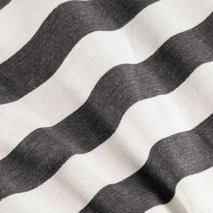 Cucina Stripe Napkin 6 Pack - 100% Cotton, Black - Canningvale by Canningvale_Cucina, a Sheets for sale on Style Sourcebook