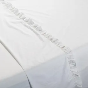 Vintage Flat Sheet - Softwash Cotton, Queen, White - Canningvale by Canningvale, a Sheets for sale on Style Sourcebook