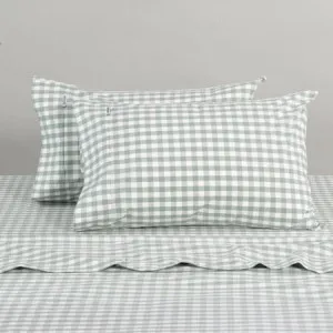 Modella Sheet Set - 100% Cotton, Super King, Gingham - Canningvale by Canningvale, a Sheets for sale on Style Sourcebook