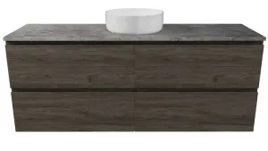 Oxbow Vanity 1500mm Centre WG Basin SilkSurface AC Top Wall hung, Antico Oak by Timberline, a Vanities for sale on Style Sourcebook