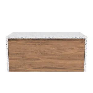 Ainsworth Vanity 900mm Centre Bowl SilkSurface Waterfall WG AC Top Wall hung, Florentine Walnut by Timberline, a Vanities for sale on Style Sourcebook