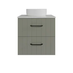 Henley Vanity 600mm Centre WG Basin SilkSurface AC Top Wall hung by Timberline, a Vanities for sale on Style Sourcebook