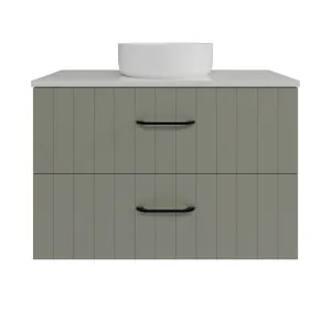 Henley Vanity 900mm Centre WG Basin SilkSurface AC Top Wall hung by Timberline, a Vanities for sale on Style Sourcebook