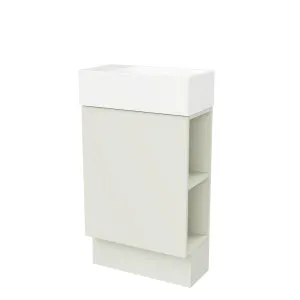 Lottie Vanity 480mm Left Bowl Liberty Top Floor standing, Light Pistachio Satin by Timberline, a Vanities for sale on Style Sourcebook