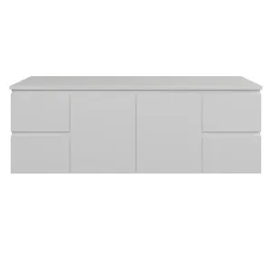 Nevada Vanity 1500mm Double WG Basins SilkSurface AC Top Wall hung, White Satin by Timberline, a Vanities for sale on Style Sourcebook