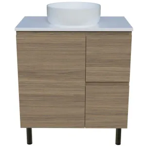 Nevada Vanity 750mm Centre WG Basin SilkSurface AC Top On Legs, Prime Oak by Timberline, a Vanities for sale on Style Sourcebook