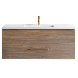 Nevada Plus Vanity 1200mm Centre Bowl Regal Top Wall hung, Notaio Walnut by Timberline, a Vanities for sale on Style Sourcebook