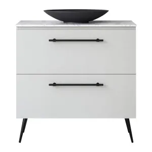 Nevada Plus Vanity 1200mm Centre WG Basin SilkSurface AC Top On Legs, Upgraded, Light Grey Satin by Timberline, a Vanities for sale on Style Sourcebook