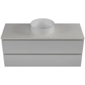 Nevada Plus Classic Vanity 1200mm Centre WG Basin SilkSurface AC Top Wall hung, Light Grey Satin by Timberline, a Vanities for sale on Style Sourcebook