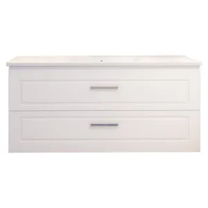 Nevada Plus Classic Vanity 1200mm Centre Bowl Alpha Top Wall hung, White Satin by Timberline, a Vanities for sale on Style Sourcebook