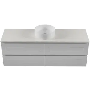 Nevada Plus Classic Vanity 1500mm Centre WG Basin SilkSurface AC Top Wall hung, Light Grey Satin by Timberline, a Vanities for sale on Style Sourcebook