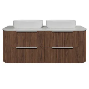 Socoa Vanity 1500mm Double WG Basins SilkSurface AC Top Wall hung, Florentine Walnut by Timberline, a Vanities for sale on Style Sourcebook