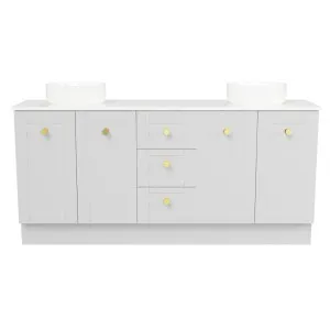 Victoria Vanity 1800mm Double WG Basins SilkSurface AC Top Floor standing, Light Grey Satin by Timberline, a Vanities for sale on Style Sourcebook