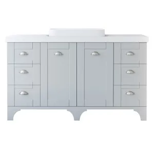 Windsor Vanity 1500mm Centre WG Basin Freedom AC Top Floor standing, Light Grey Satin by Timberline, a Vanities for sale on Style Sourcebook