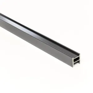 Aluminium Shower Hob System 2000mm Brushed Gun Metal by Estelle, a Showers for sale on Style Sourcebook